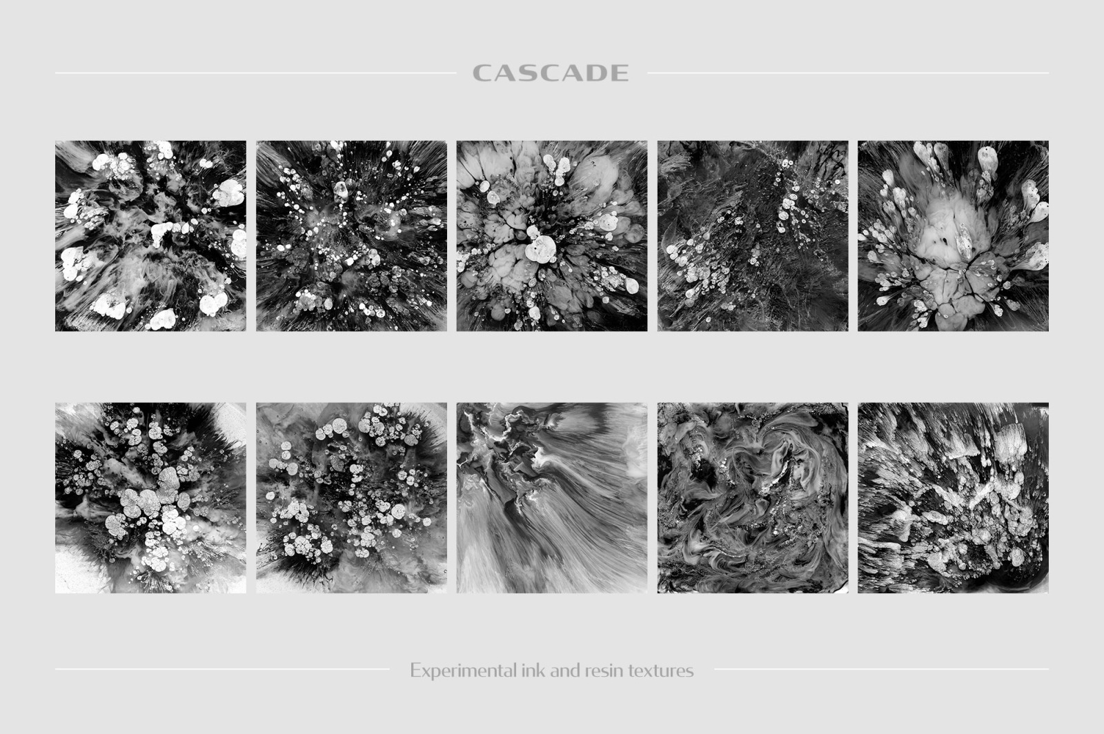 Cascade: Experimental Ink & Resin Textures Cascade: Experimental Ink & Resin Textures