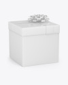 Matte Gift Box Mockup