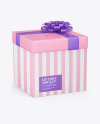 Matte Gift Box Mockup