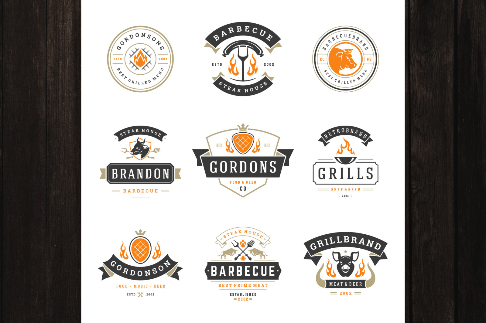 18 Barbecue Logos and Badges