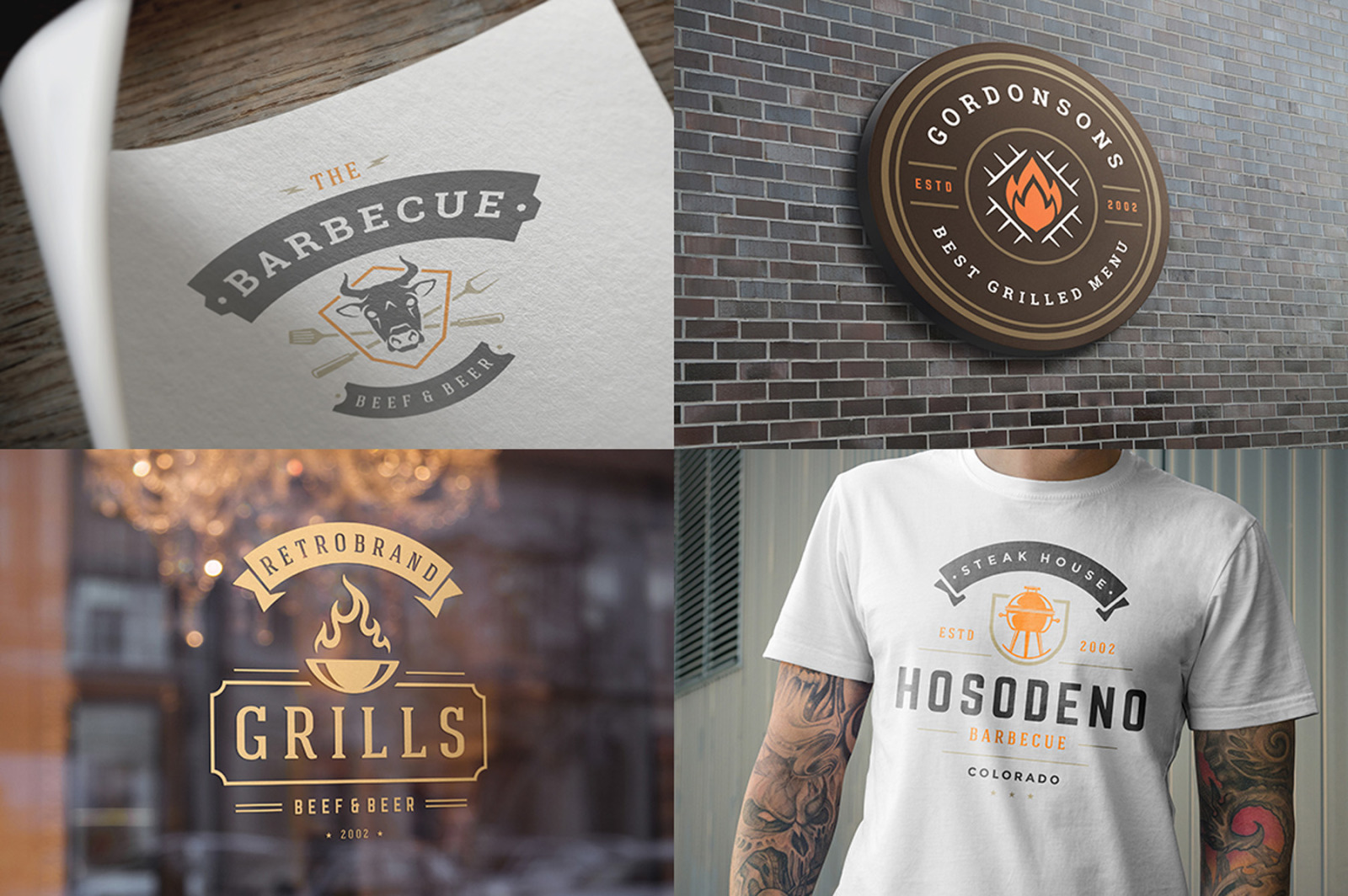 18 Barbecue Logos and Badges 18 Barbecue Logos and Badges