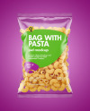 Plastic Bag With Pipe Rigate Pasta Mockup