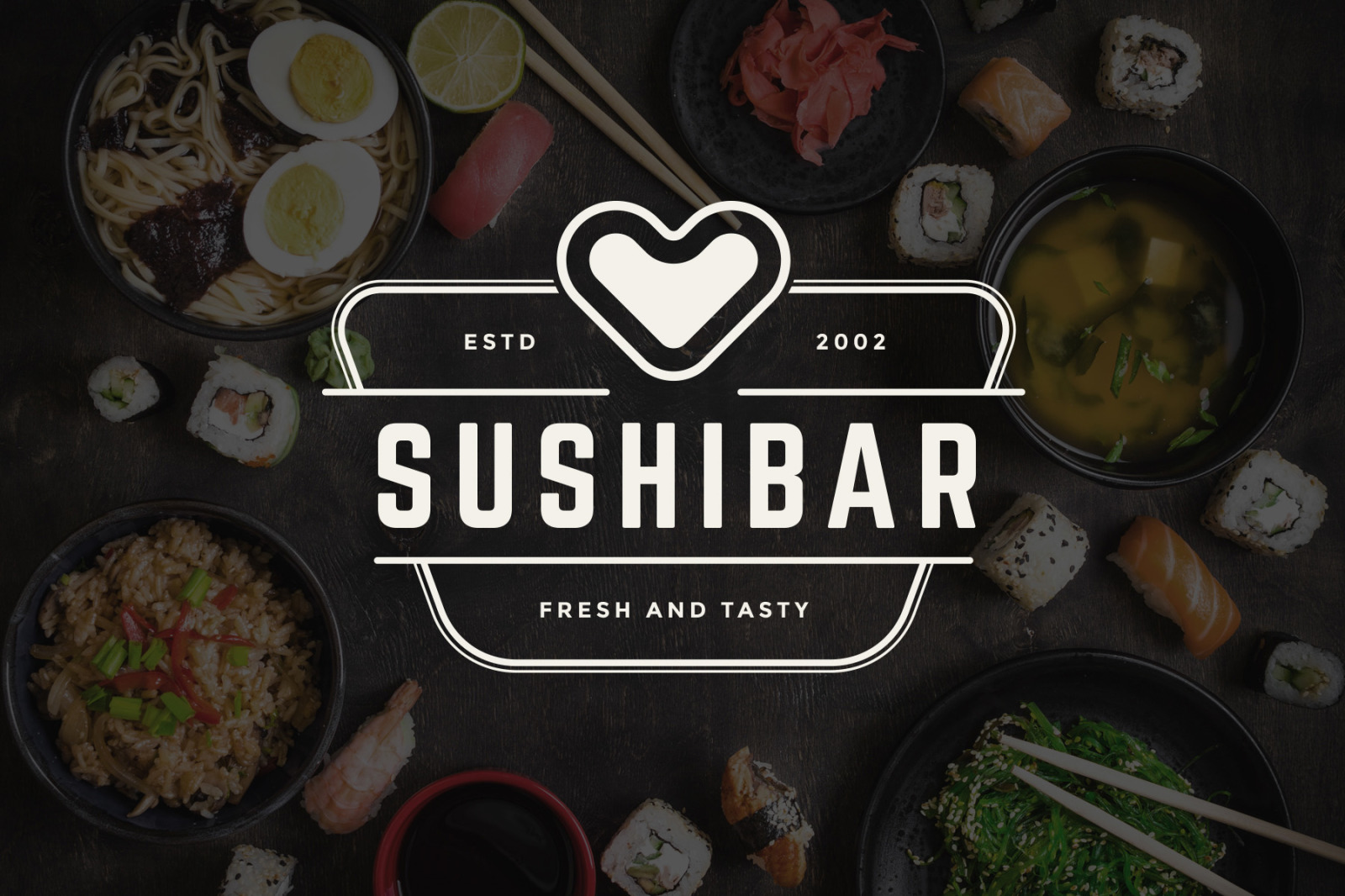 18 Sushi Bar Logos and Badges