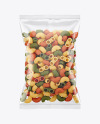 Plastic Bag With Tricolor Pipe Rigate Pasta Mockup