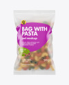 Frosted Plastic Bag With Tricolor Pipe Rigate Pasta Mockup