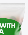 Frosted Plastic Bag With Tricolor Pipe Rigate Pasta Mockup