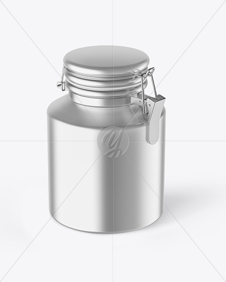 Matte Metallic Sugar Jar Mockup