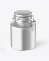 Matte Metallic Sugar Jar Mockup