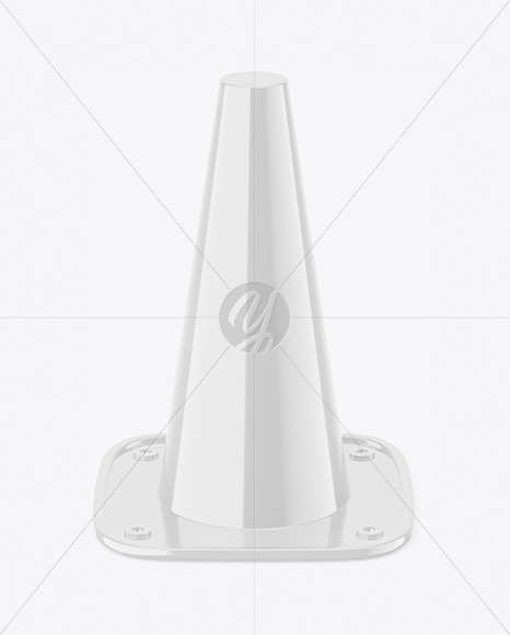 Glossy Plastic Cone Mockup