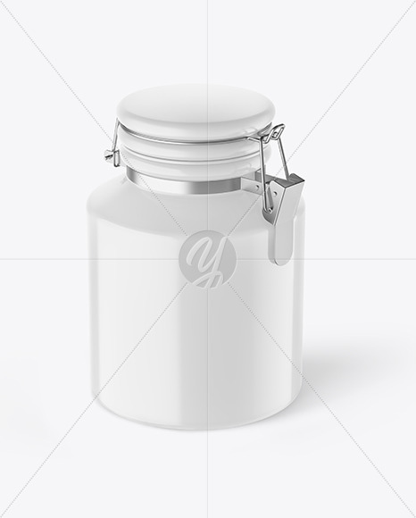 Glossy Sugar Jar Mockup