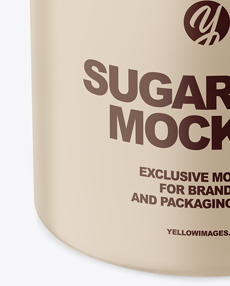 Matte Sugar Jar Mockup