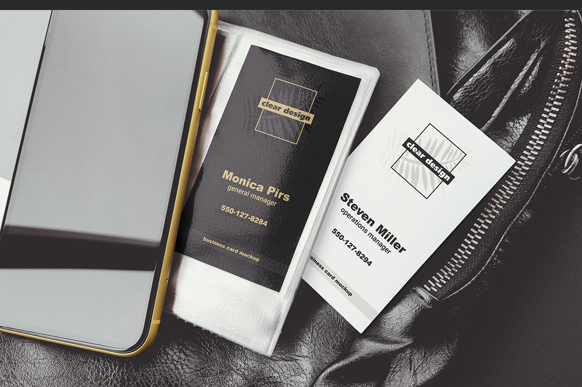 Business Card Holder Scene Mockup