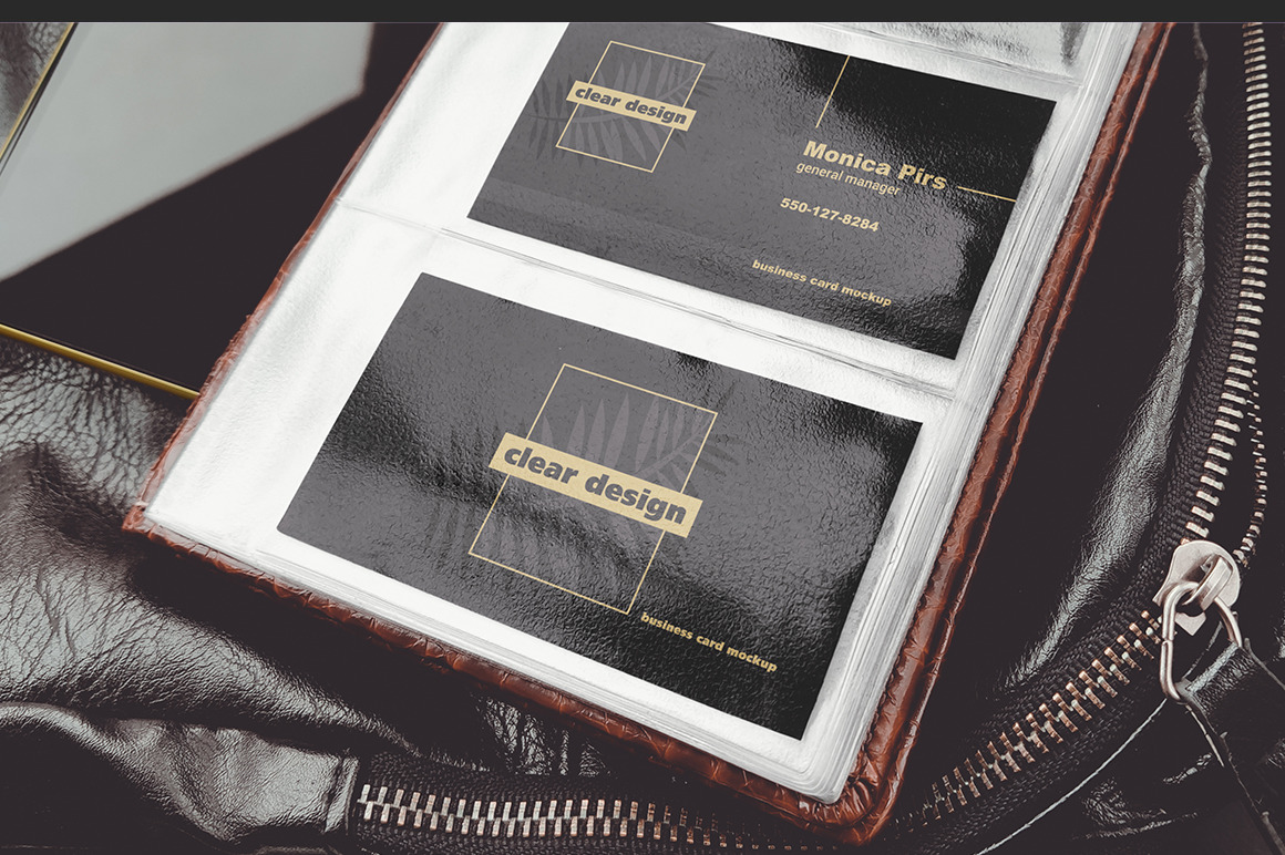 Business Card Holder Scene Mockup