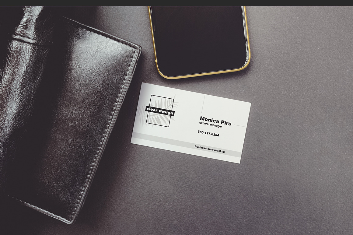 Business Card Holder Scene Mockup