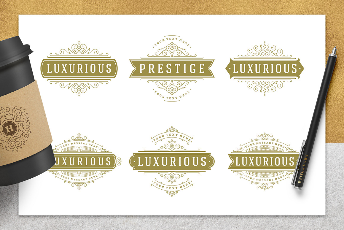 36 Luxury Ornament Logos