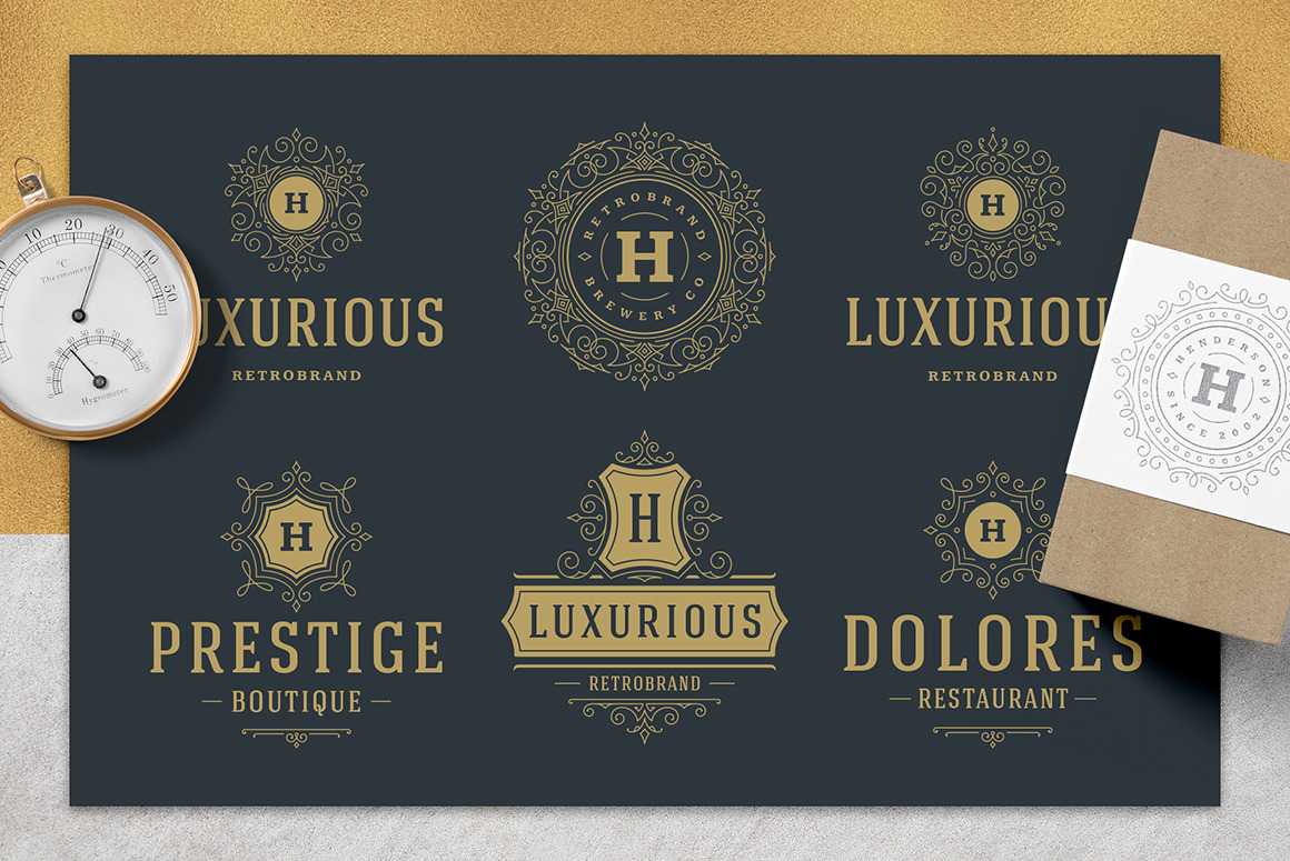 36 Luxury Ornament Logos