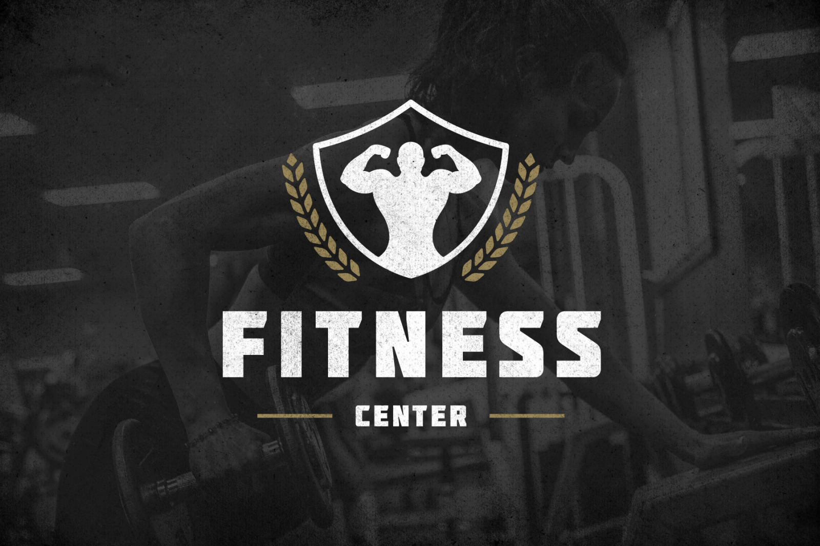 Retro Fitness &amp; Gym Logos Set