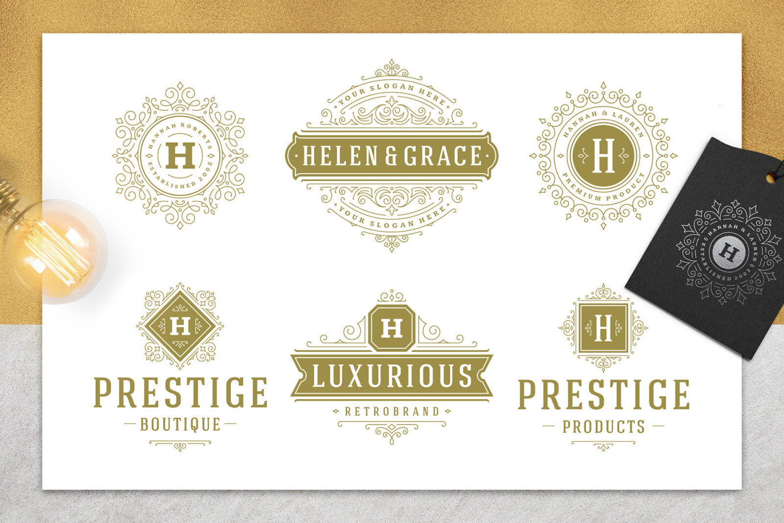 36 Luxury Ornament Logos