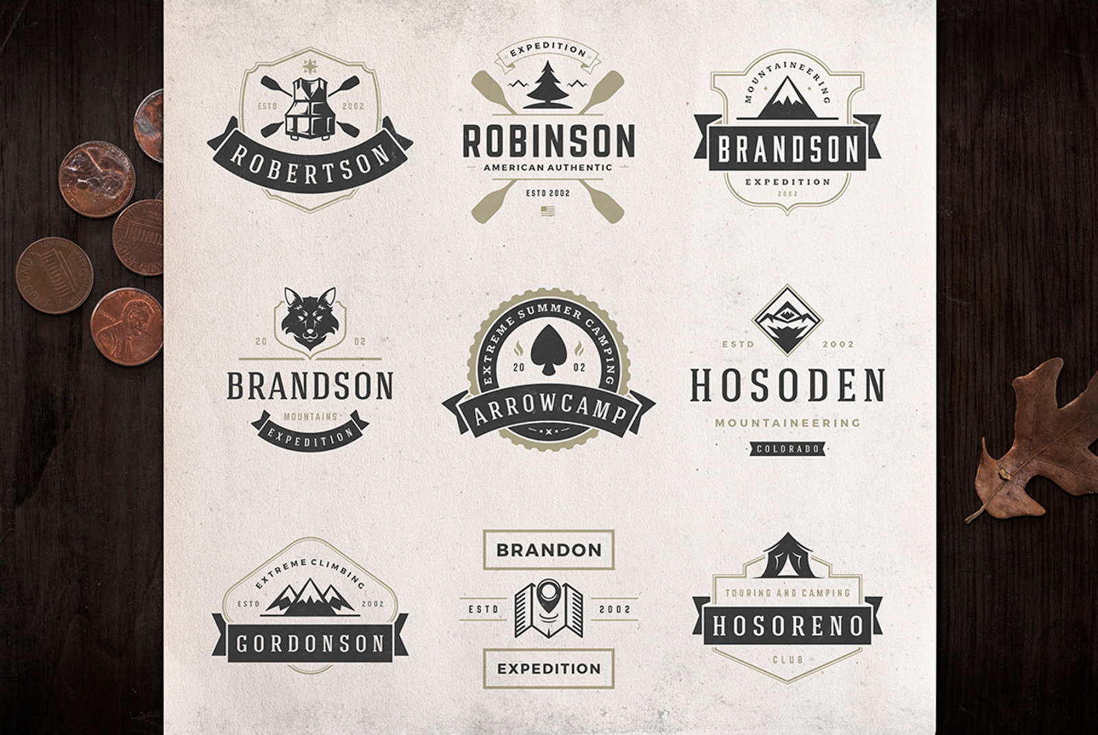 50 Outdoor logos and badges 50 Outdoor logos and badges
