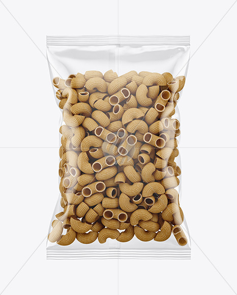 Whole Wheat Pipe Rigate Pasta Bag Mockup