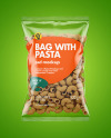 Whole Wheat Pipe Rigate Pasta Bag Mockup