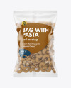 Whole Wheat Pipe Rigate Pasta Matte Bag Mockup