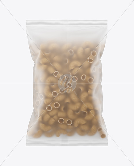 Whole Wheat Pipe Rigate Pasta Frosted Bag Mockup