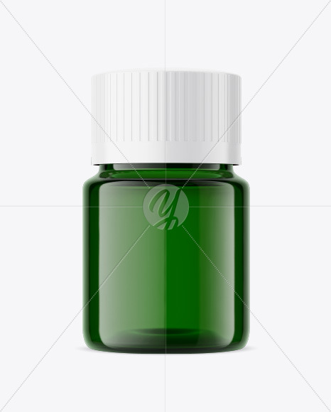 Green Bottle Mockup