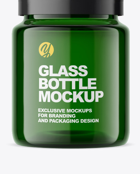 Green Bottle Mockup