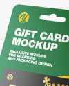 Gift Card in Paper Pack Mockup