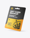 Gift Card in Paper Pack Mockup