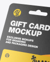 Gift Card in Paper Pack Mockup