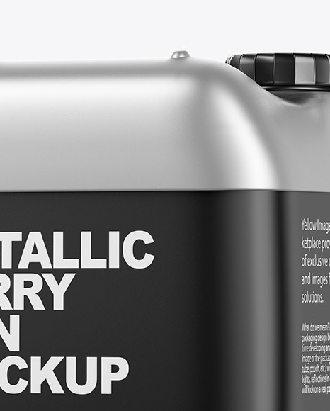 Metallic Jerry Can Mockup