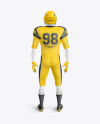 American Football Kit Mockup with Mannequin - Back View