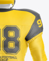 American Football Kit Mockup with Mannequin - Back View