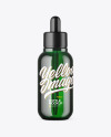 Green Glass Dropper Bottle Mockup