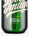 Green Glass Dropper Bottle Mockup