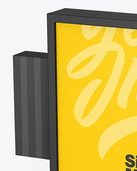 Square Signboard Mockup