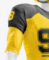 American Football Kit Mockup with Mannequin – Half Side View