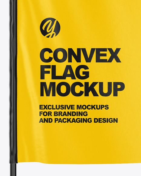 Convex Flag Mockup