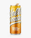 Matte Metallic Drink Can Mockup