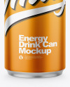 Matte Metallic Drink Can Mockup