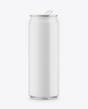 Metallic Can With Matte Finish Mockup