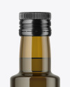 250ml Antique Green Glass Olive Oil Bottle Mockup