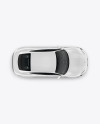 Electric Sport Car Mockup - Top View