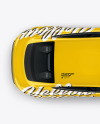 Electric Sport Car Mockup - Top View
