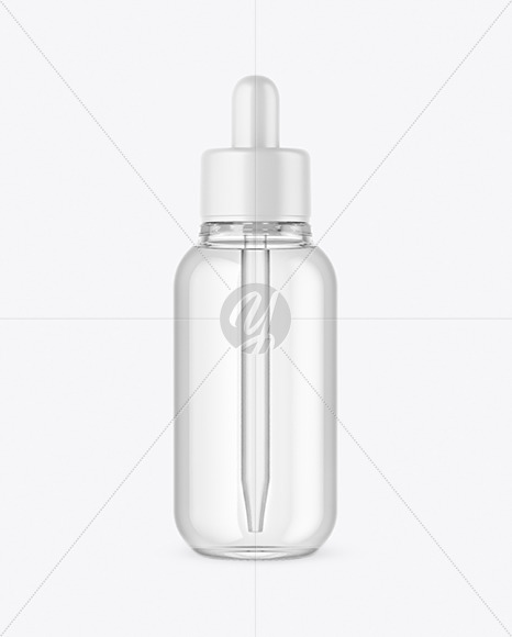 Clear Glass Dropper Bottle Mockup