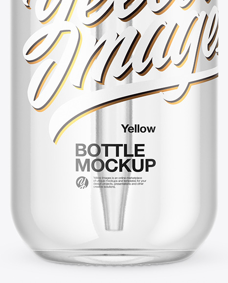 Clear Glass Dropper Bottle Mockup