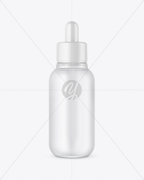 Frosted Glass Dropper Bottle Mockup