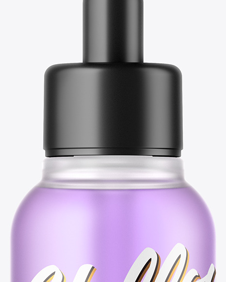 Frosted Glass Dropper Bottle Mockup Frosted Glass Dropper Bottle Mockup